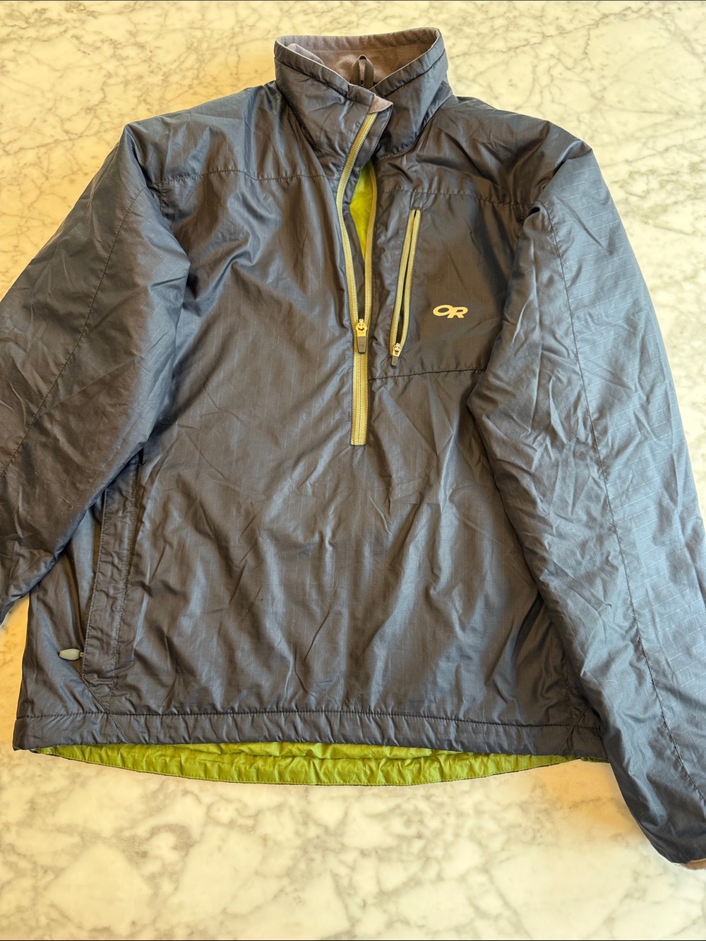Outdoor Research Women’s Vesper Pullover - Navy + Lime